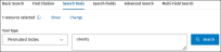 Subject Search Tab